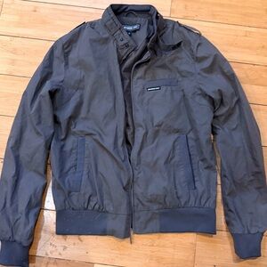 Members Only Men's  or woman Dark Gray Jacket Vintage 
Retro 
Classic